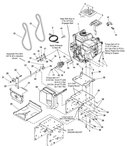 Part Location Diagram of MT1733583F Briggs and Stratton Plate, Engine Mount